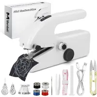 Membeli Mini Naaimachine - Handheld Naaimachine - Draagbaar & Elektrisch - 2 Snelheden - Ideaal voor Beginners en Reparaties