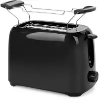 Glorix Florixa Tosti apparaat broodrooster - Tosti apparaat - Tosti broodrooster - Zwart - 14cm x 25cm x 16cm