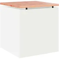 vidaXL Tuinbank, wit, 40 x 40 x 43 cm