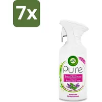 Air Wick Pure - Luchtverfrisser Spray - Essentiële Oliën - Lavendel - 250ml - Bulkverpakking - 7 stuks
