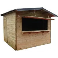 Solid Superia Market House S8725-1 Tuinhuis - Vuren - Geïmpregneerd - 298x238x209,7cm