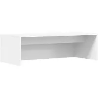 vidaXL Wandbureau Wit Bewerkt hout 100 x 45 x 30 cm