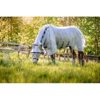 Horseware Vliegendeken Rambo Protector Met Hals Zilver-blauw - 160/213