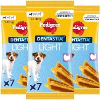 Pedigree 3x Hondensnack Dentastix Light Mini 58 Gr