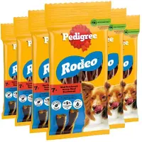 Pedigree 6x Hondensnack Rodeo Rund 123 gr