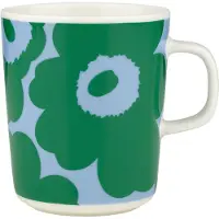 Marimekko Unikko mok 25 cl White-green-light blue