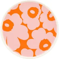 Marimekko Unikko bord Ø20 cm White-pink-orange