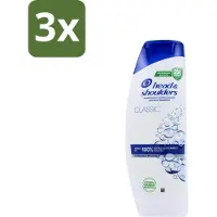 Head & shoulders - Anti-Roos Shampoo - Classic - 400 ml - Bulkverpakking - 3 stuks