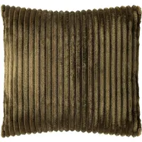 Dutch decor MART - kussenhoes 45x45 cm - zacht ribfluweel - gerecycled - Military Olive - groen - met rits - zonder binnenkussen
