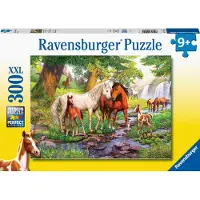 Ravensburger Wilde Paarden bij de Rivier Puzzel (300 XXL stukjes)