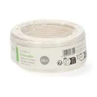 Nedis 20 meter dubbelafgeschermde coaxkabel, PVC, wit
