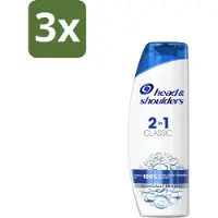Head & shoulders - 2in1 Anti-Roos Shampoo & Conditioner - Classic - 270 ml - Bulkverpakking - 3 stuks