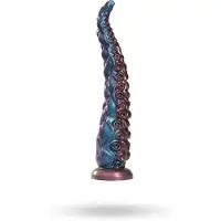 Vuxen Power Monsters - Maelstrom Beastlord - Tentakel Dildo - Blauw/Paars/Goud