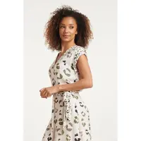 Smashed Lemon 24065 cheetah print jurk |