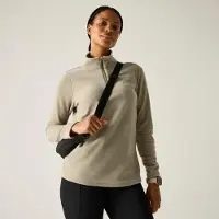 Regatta - Geweldige Outdoors Dames Sweetheart 1/4 Zip Fleece Sweater (Perkament)