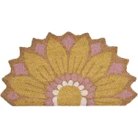 Beliani AROLIK - Deurmat - Geel - 45 x 75 cm - Kokos