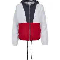 Urban Classics Tussenjas navy / vuurrood / wit