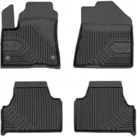 Frogum No.77 Automat / Vloermat - 3D Pasvorm - Geschikt voor KIA e-Soul (Elektrisch) 2019-2024 - TPE Rubber - 4-delig - Hoge Rand 4cm - Zwart