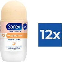 Sanex - Deodorant - Roller - pH Balance Dermo - Sensitive - 50ml x 12