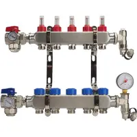 U-Tube Systems Open Regular RVS Verdeelunit 9 Groeps