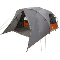 vidaXL Dome Tent 4-Person 4-persoons Grijs en Oranje