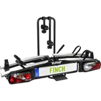 Eufab Finch Towbar Bike Rack 13 Pin - 2 Bikes (E-Bikes Compatible) Zwart Zilver