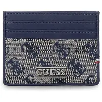 GUESS kaarthouder Boston Card Holder Sand Blue donkerblauw