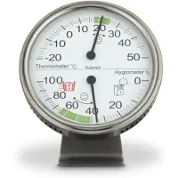 Hama Tahiti, Thermometer + hygrometer, Zilver