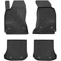 Frogum No.77 - Automatten set - Geschikt voor Audi A4 B5 1995-2001 (Sedan & Avant) - 3D TPE Rubber - 4-delig - Hoogte 4cm - Zwart