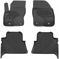 Frogum No.77 - Automatten set - Geschikt voor Ford Kuga Mk1 2008-2013 - 3D TPE Rubber - 4-delig - Hoogte 4cm - Zwart