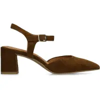No Stress Bruine suède slingbacks | Maat 42