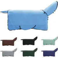vidaXL Paardendeken Volledig Aqua 145 cm Polyester