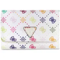 GUESS identiteitskaarthoesje Silia Passport Organizer Multi Logo veelkleurig