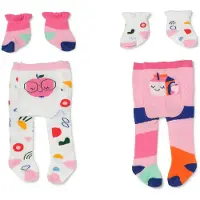 Baby Born poppenkleding set maillot en sokken 43 cm multicolor.