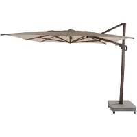 4 Seasons Outdoor Hacienda zweefparasol 300x400 cm wenge frame beach