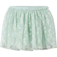 Name It Mini Rok 'NMFFloral' turquoise / goud / wit