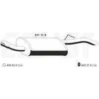 ERNST 311113 Einddemper