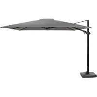 4Seasons | Siesta Zweefparasol Premium 300 x 300 cm | Antraciet-Charcoal