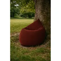 Terapy Elly Zitzak - Bruin - French Terry - 100cm x 80cm x 50cm - Zacht Rekbaar Katoen