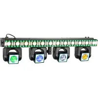 Beamz ShowBar GO Edge - Moving head bar met 4 moving heads - Met LED