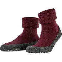Falke Cosyshoe Noppen op de zool wol huissokken heren rood - maat 39-40