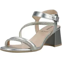 Nero Giardini Sandalen met riem zilver / transparant