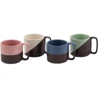 Pols Potten Mok Stacking Dark Grey (Set van 4)