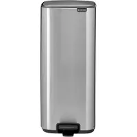 Brabantia Bo Pedal Bin 30 Liter Matt Steel Fingerprint Proof
