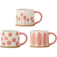 Creative Collection Linora mok 45 cl 3-pack Roos