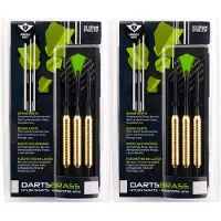 Longfield darts dartpijlen - 6x - messing - 23 gram - incl. etui - darten - sport en spel