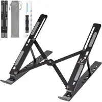 Nuvance Laptop Standaard - Laptop Stand - Verstelbaar – tm 17 Inch – Tablet Standaard – Laptop Houder - Verhoger