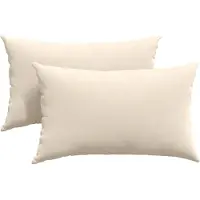 vidaXL Zitkussens 2 pcs Beige 50 x 30 cm Stof