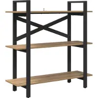 vidaXL Boekenplank 3-laags 100 x 33.5 x 64 cm Bewerkt hout