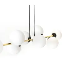 Euluna Glazen hanglamp Glassy, dimbaar, zwart, Woon-/ Eetkamer, Glas, Modern, hanglamp